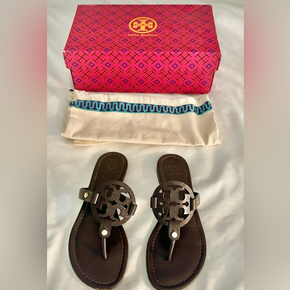 Tory Burch Miller Sandals - Brown